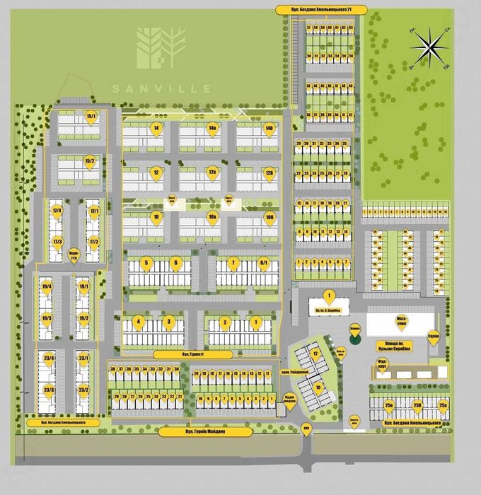 2-поверховий таунхаус 131 м² з власним двориком і паркомісцем