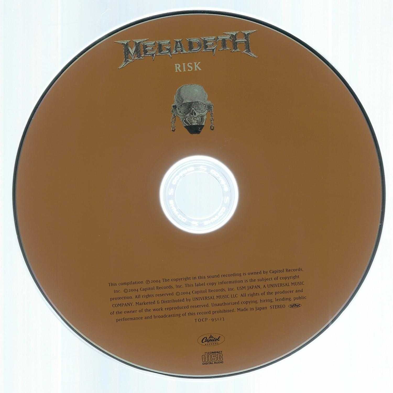 CD Megadeth – Risk (2013 Japan) (SHM-CD) (Capitol Records)