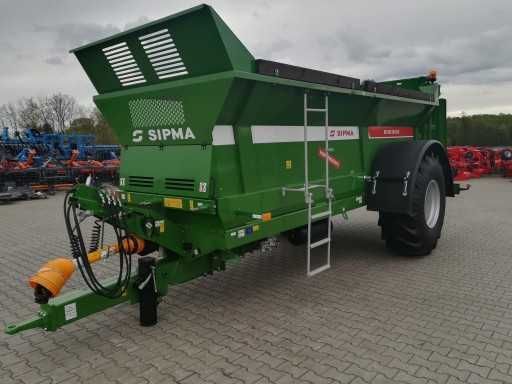 Rozrzutnik Obornika Wapna Skorupowy SIPMA Tajfun 6t 8t 10t Tornado 12t