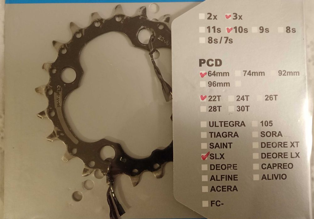 Tarcza zębatka mechanizmu korbowego 22T Shimano FC-M6000 M672