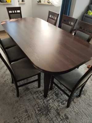 sprzedam stół + 8  krzeseł