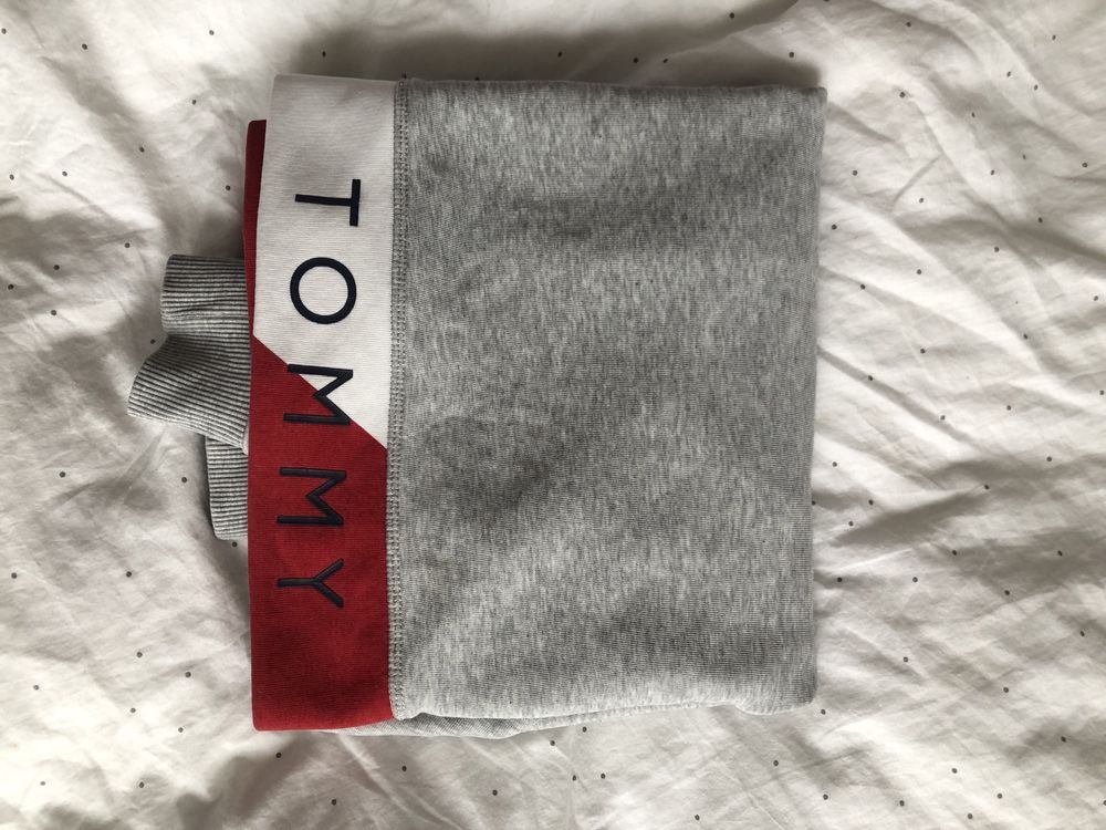 Tommy hilfiger bluza bez kaptura szara melanż 34 XS S