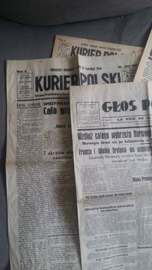 Polski gazety 1939 - 40