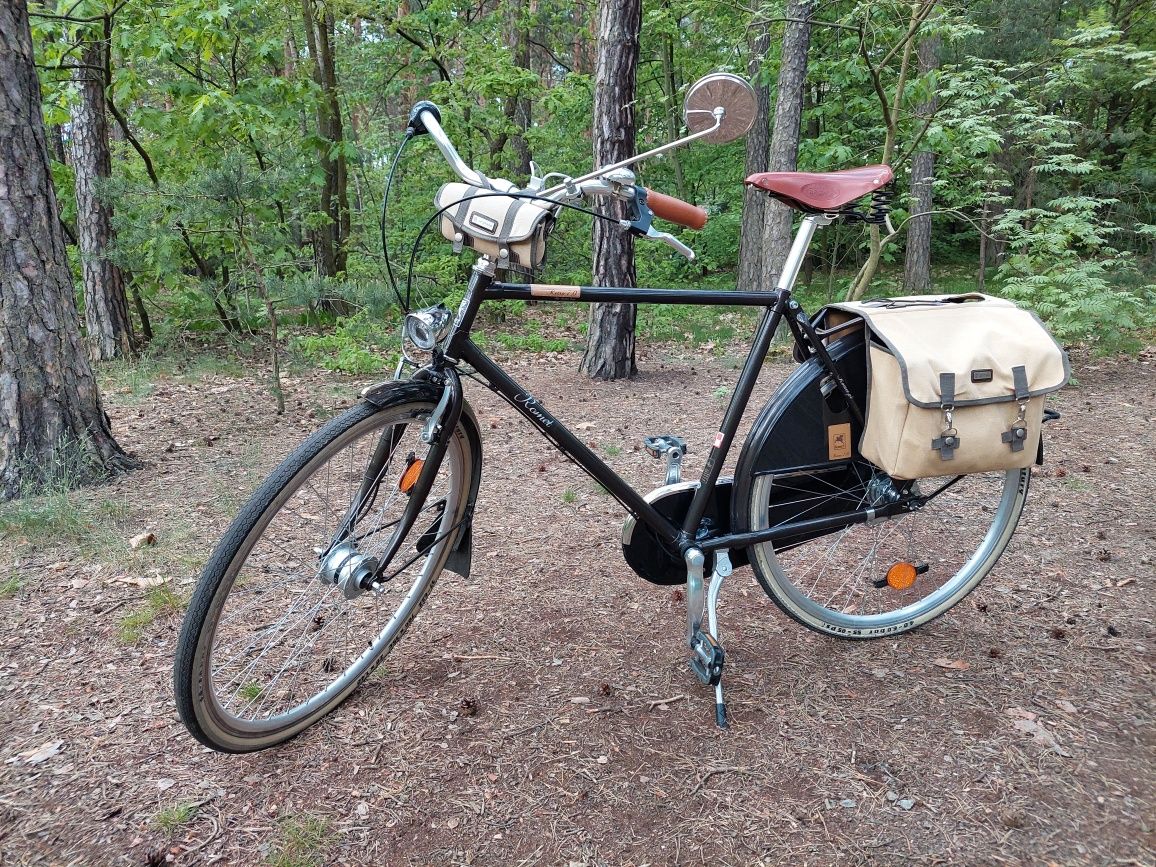 Rower Romet Retro 7.0 stylowy miejski sakwy w komplecie koła 28"