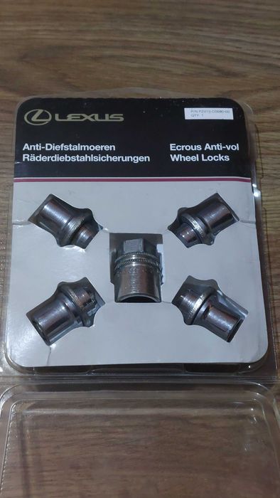 Nakrętki zabezpieczające antykradzieżowe LEXUS TOYOTA