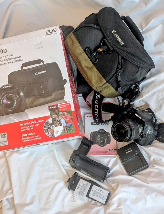 Canon EOS 600D super zestaw torba, grip