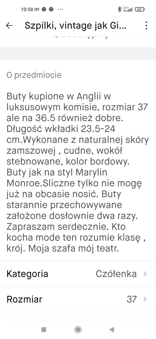 Buty vintage, czółenka, buty retro , szpilki