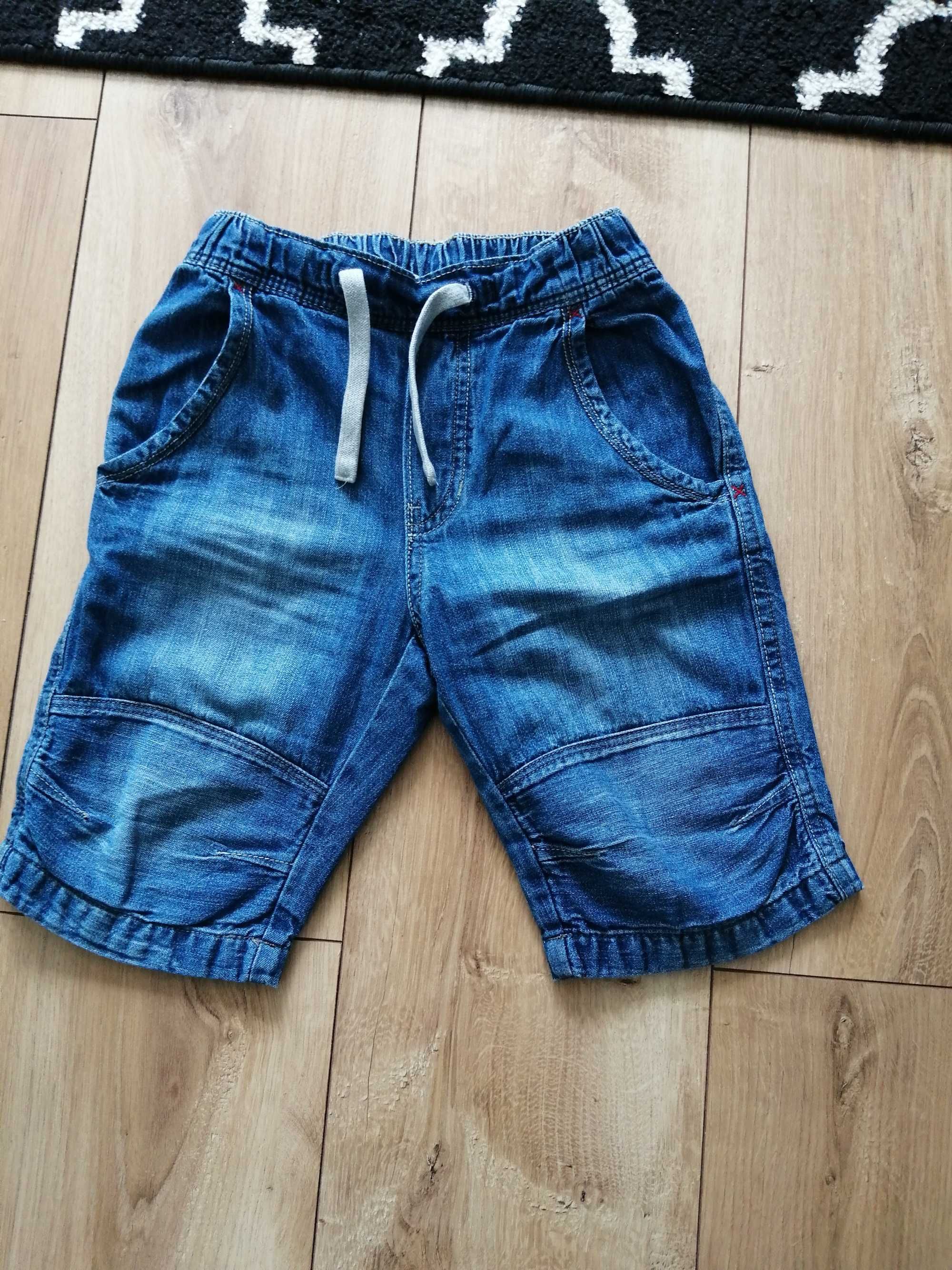 Jeansowe spodenki h&m roz. 110