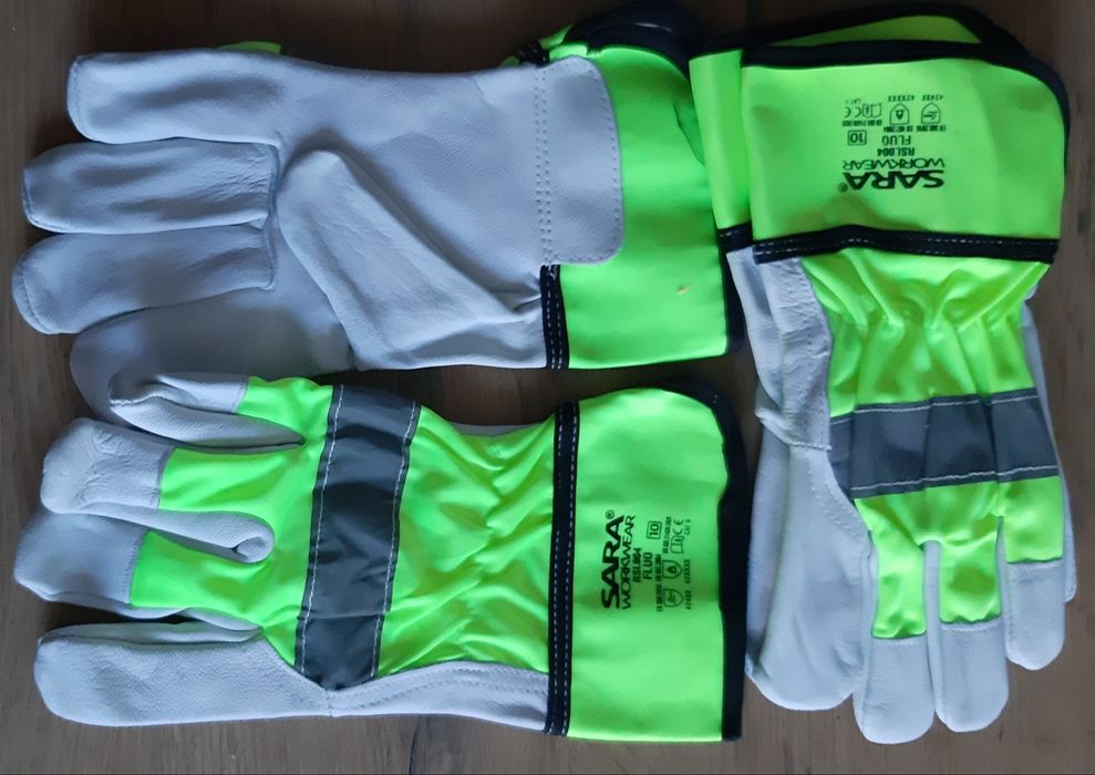 Rękawice robocze skórzane