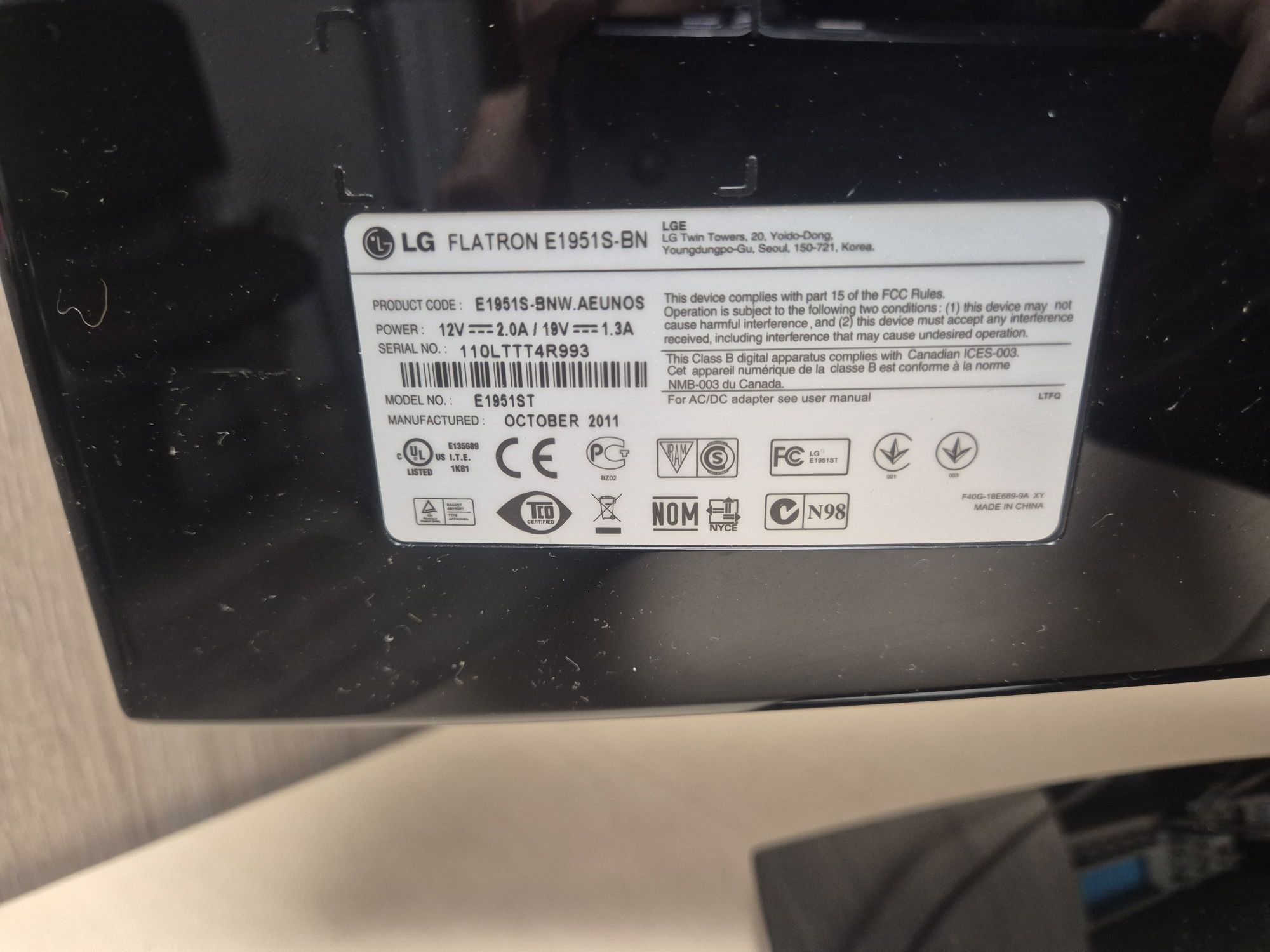 Monitor LG Flatron 19"