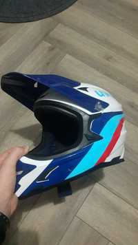 Kask fullface Uvex hlmt 10 white-blue.