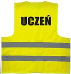 kamizelka odblaskowa, kamizelka z nadrukiem, uczeń