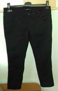bawełniane spodnie 3/4 czarne 38 Vero Moda