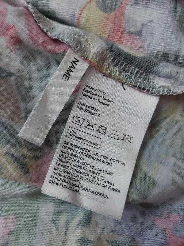 Детское платье тропический принт h&m