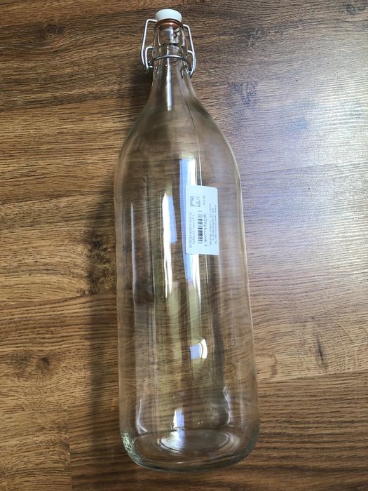 Duża butelka szklana 2000ml zamknięcie pałąkowe clip nalewki soki