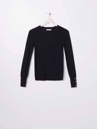 Sinsay nowa czarna bluzka prążkowany sweter prążkowany sweterek xs now