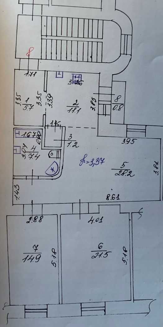 ПРОДАЖ 3 кім. в самому центрі м. Львів, бічна пл. Ринок