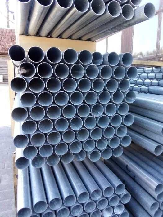 Słupek ogrodzeniowy do siatki, paneli 42x1,5 h-2,0m rura ocynk płot