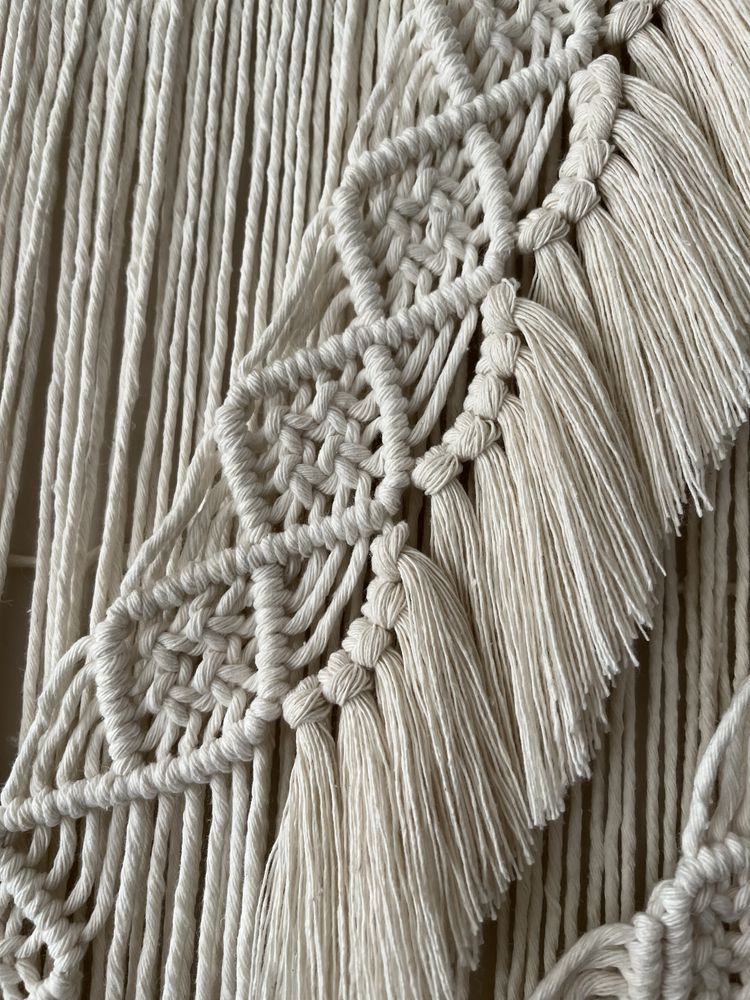 Makrama xxl duza 120cm x 90cm ozdoba ścienna