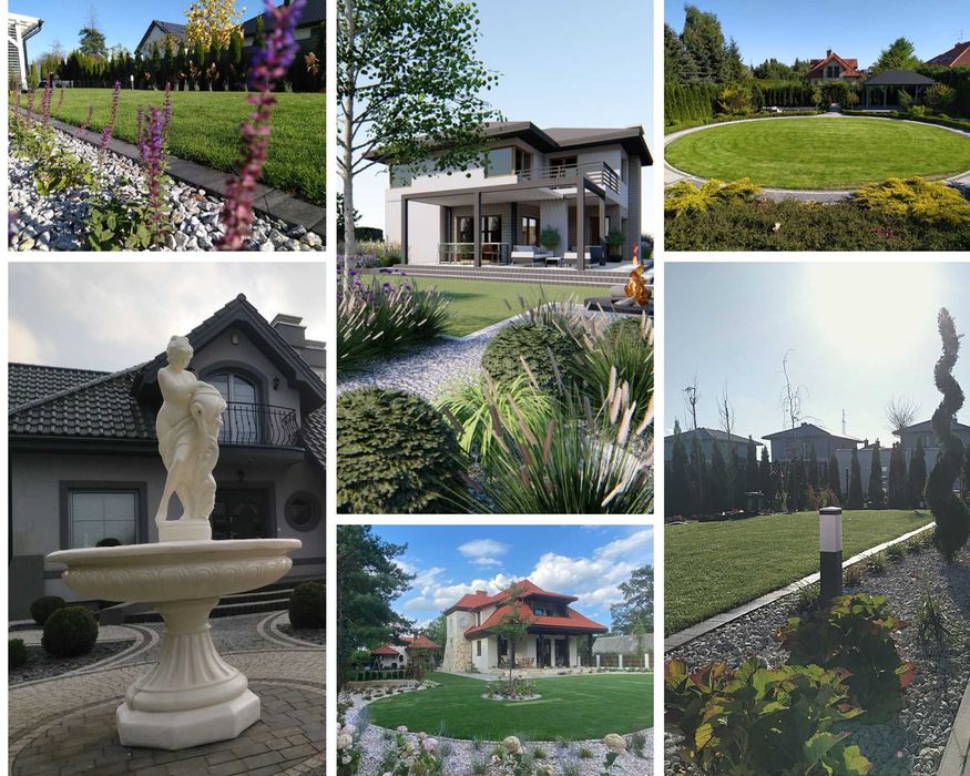 Projektowanie ogrodów Zakładanie ogrodów Usługi ogrodnicze Trawniki