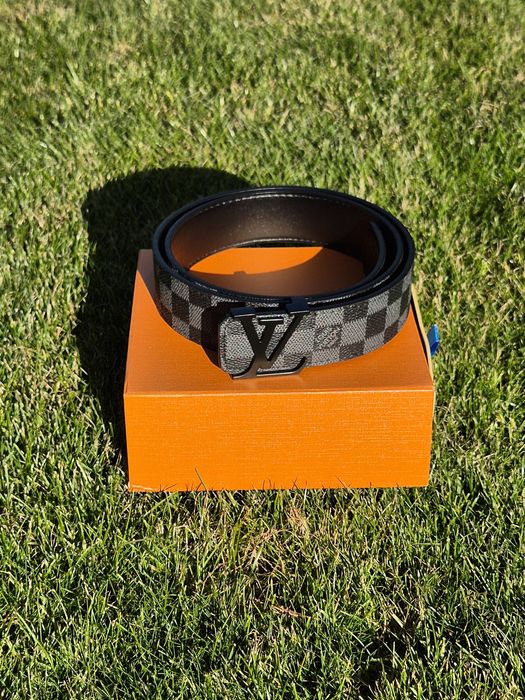 Pasek Louis Vuitton Initiales Damier Graphite