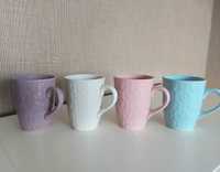 Чайні набори пудрового, фіолетового та блакитного кольору
