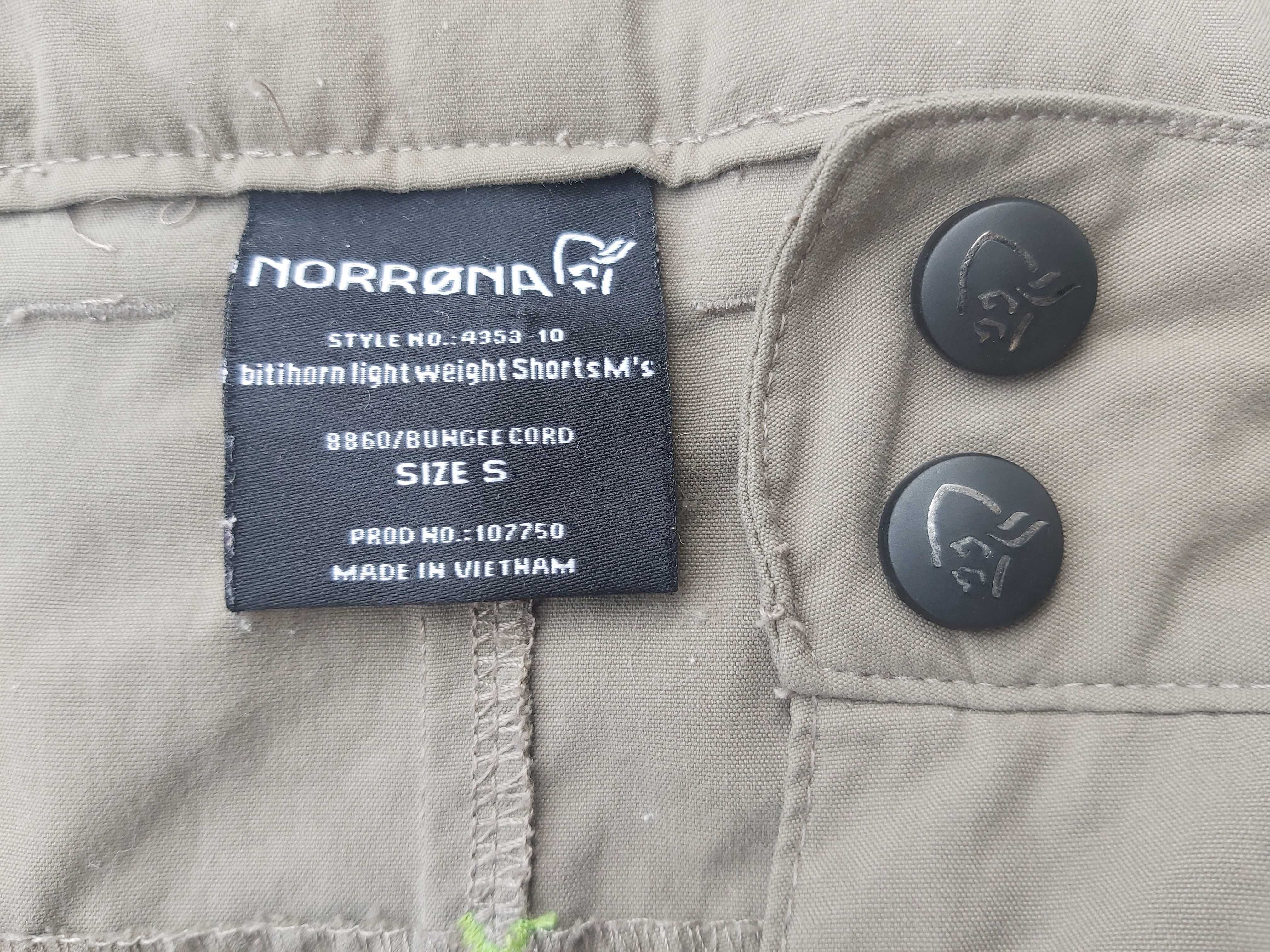 Męskie krótkie spodenki NORRONA Bitihorn Shorts M's pasOk82cm 165-70cm