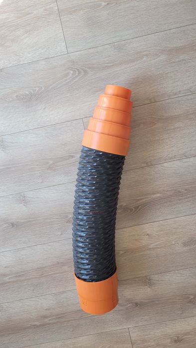 Rura przyłączeniowa do kominka wentylacyjnego Fi125 60cm redukcja