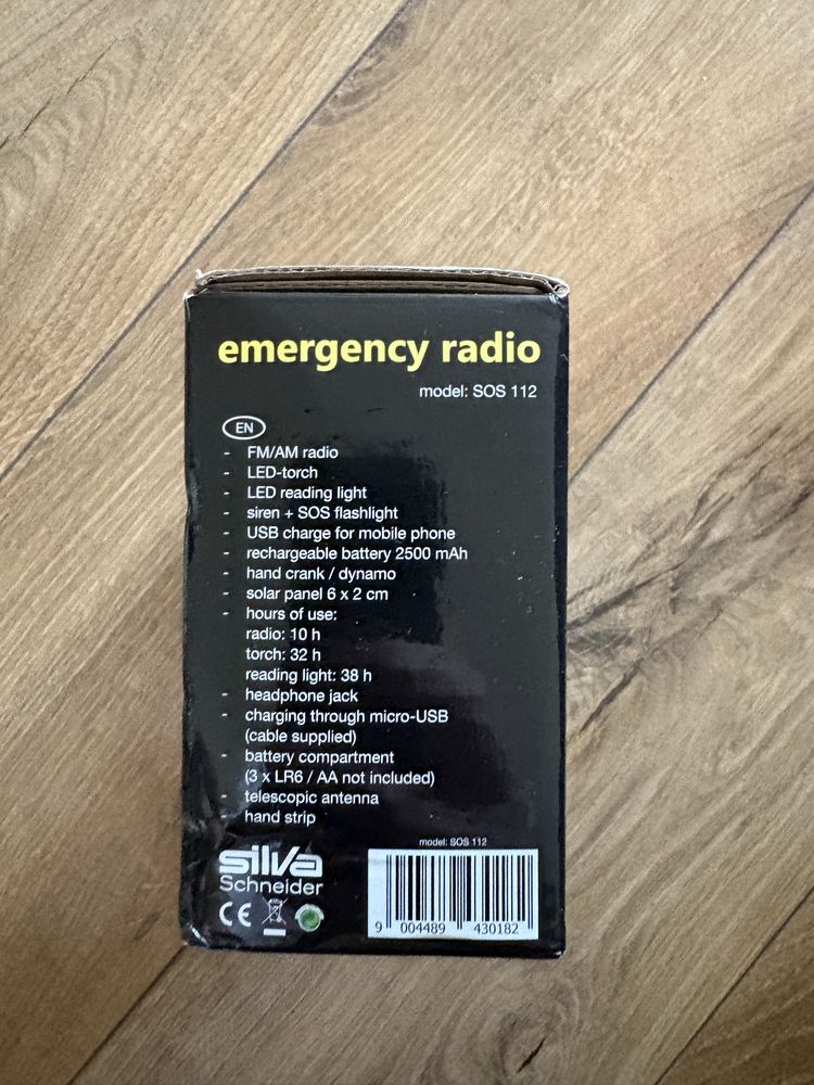 Radio outdoorowe Silva Schneider SOS 112 fale metrowe