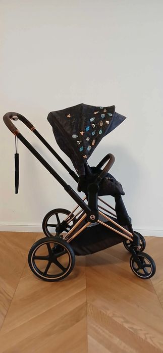 Wózek 2w1Cybex Priam 2.0 stelaż rose, siedziskoJEWELES gondola akcesor