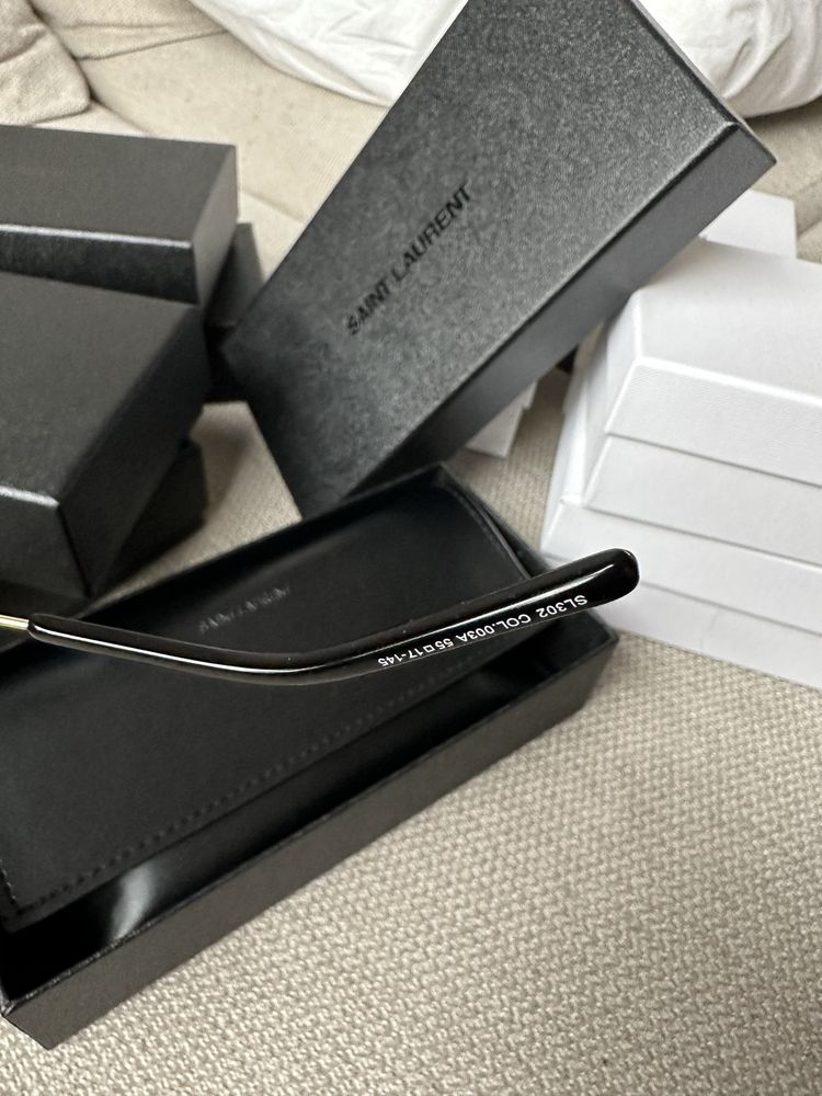 Okulary nowe ysl srebrna ramka