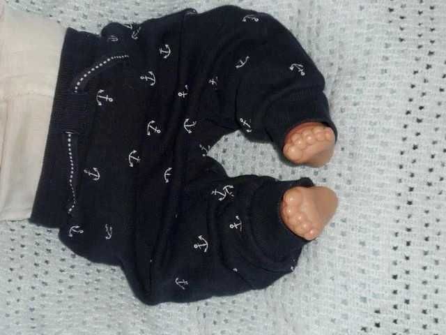 Zestaw H&M spodnie dresowe + body-bluzka kopertowa 62 cm #30