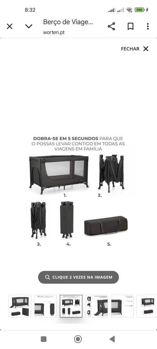Vendo Berço de viagem
