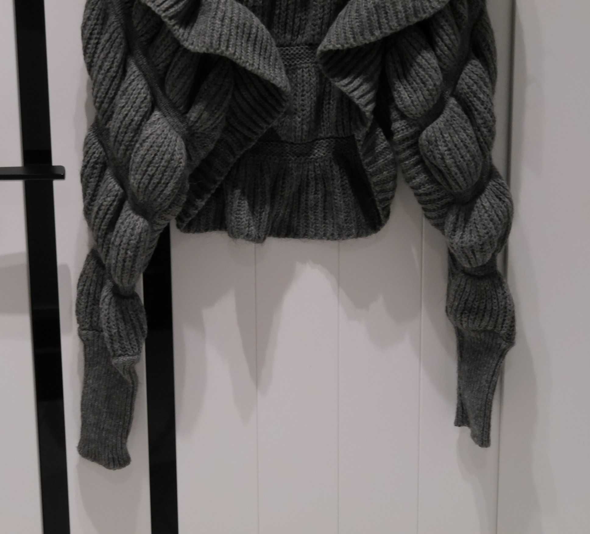 H&M sweterek bolerko cieplutkie 36 S