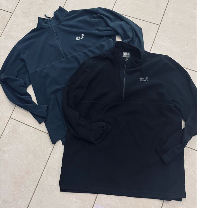 Jack Wolfskin tecnopile bluza stójka czarna polar męska XXL super stan