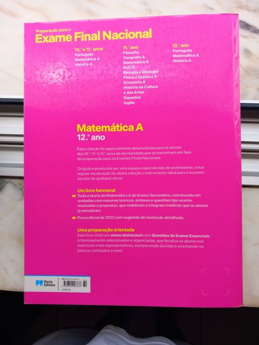 Preparação para o exame Final Nacional Matemática A 12°ano