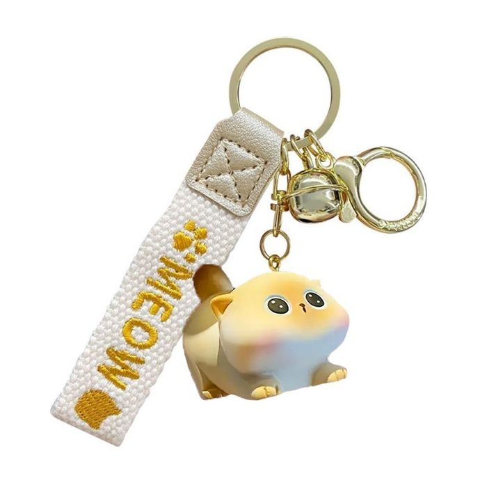 brelok do kluczy kremowy kotek brl326