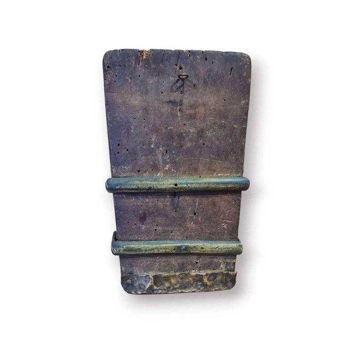 Estribo Antigo Cavalo Madeira Metal – Peça Única