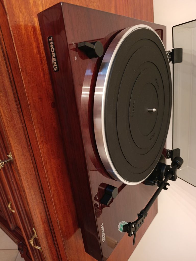 Gramofon Thomas TD 202 fornir ORZECH połysk WYPRZEDAŻ OKAZJA