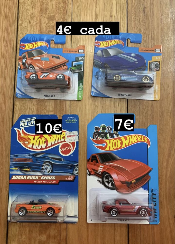 Hot wheels em cartela