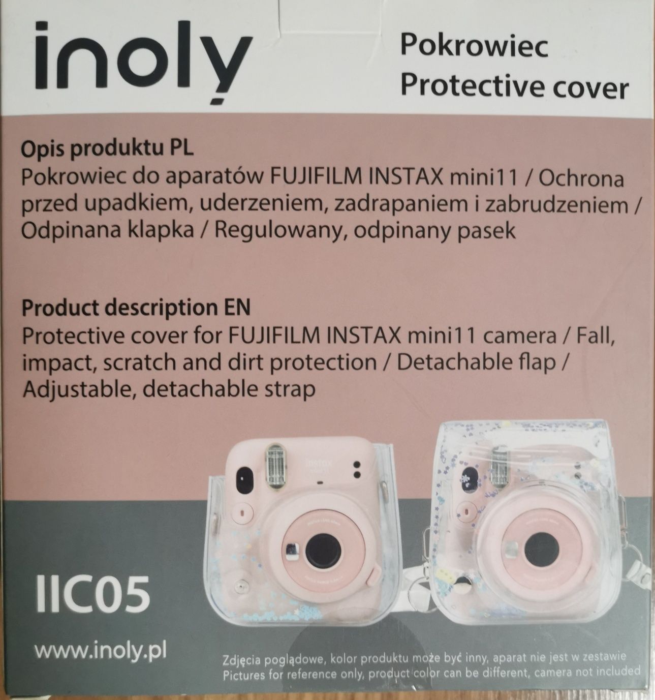 Nowy pokrowiec Inoly IIC05 do INSTAX mini11 niebieski