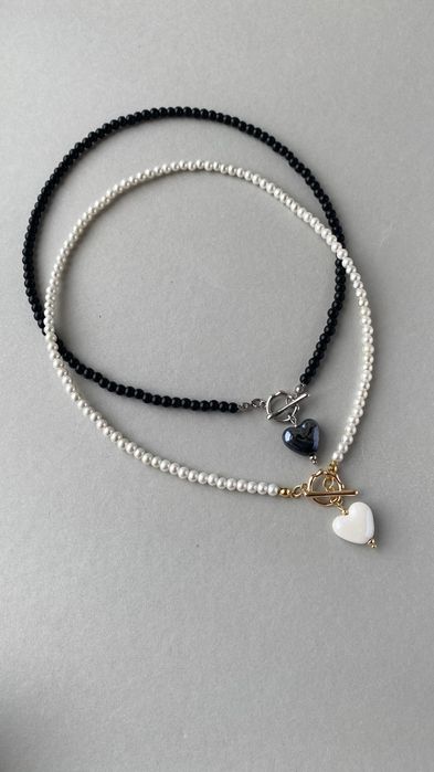 Чокер з перлин, намисто перлини, кольє тренд, ручна робота