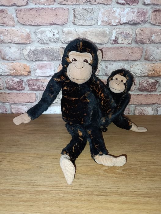 Ikea VRALAPA szympans mama i dziecko małpa małpka maskotka 60 cm duża