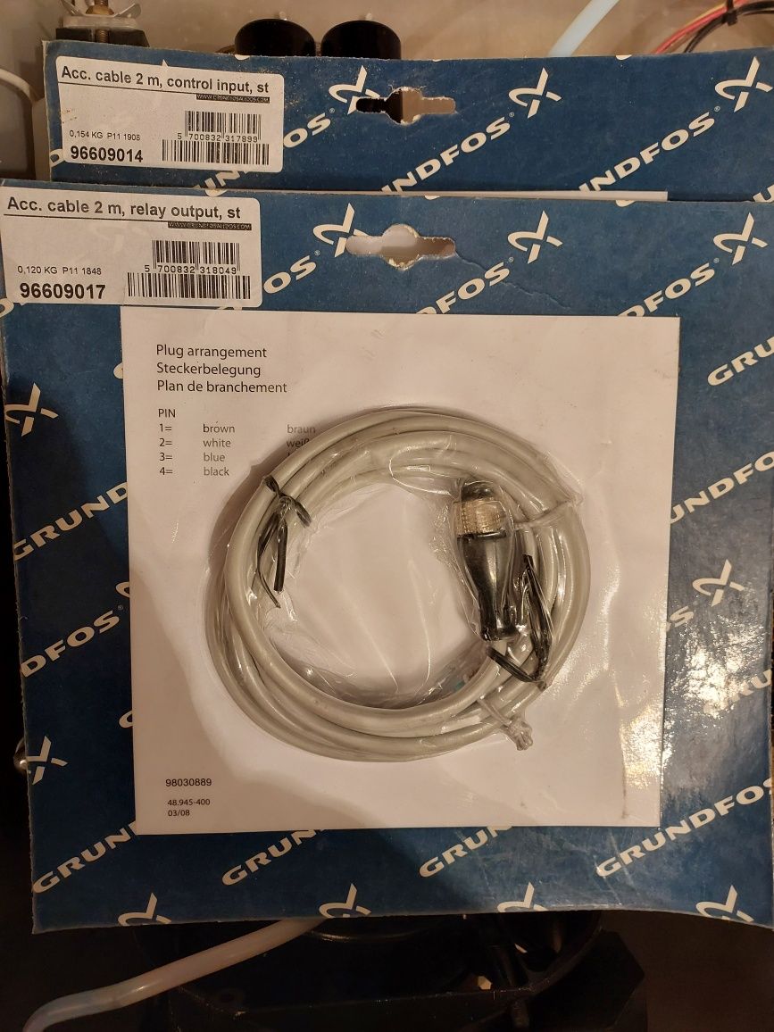 Сигнальний кабель /2м/4пол. М12 Grundfos 96609014 та 96609017