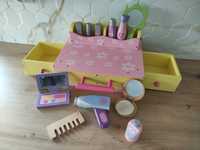 Drewniany Zabawkowy Kuferek Kosmetyczny dla Dziewczynki Small Foot