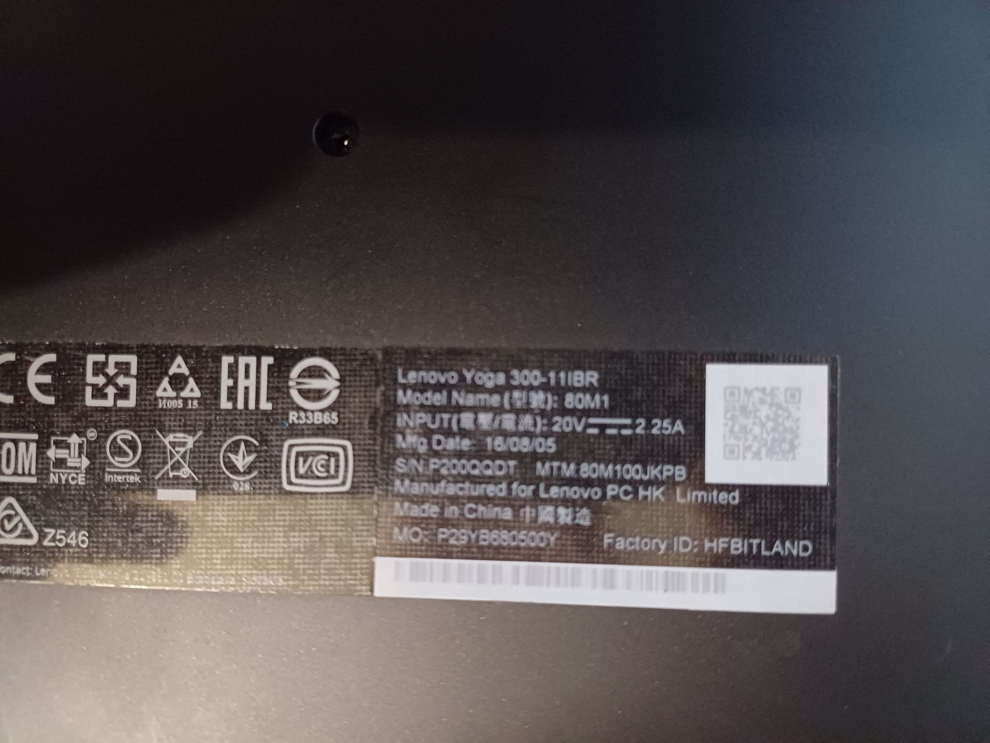 Notebook Lenovo Yoga 300-11BR dotykowy ekran