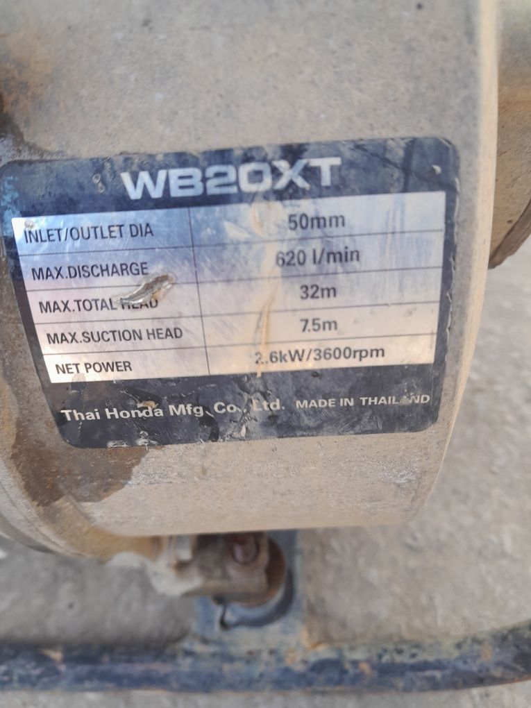 Motopompa Honda wb20xt pompa do wody oryginalna  620l/min