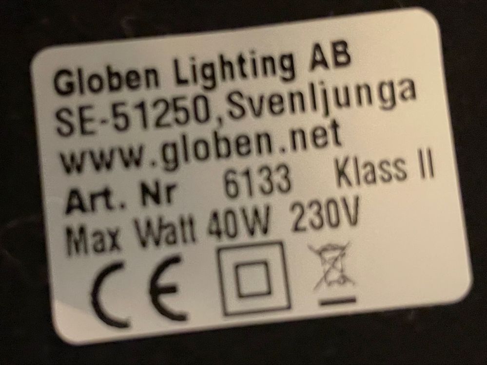 Globen Lighting Hubble Ø15 cm szara lampka stołowa