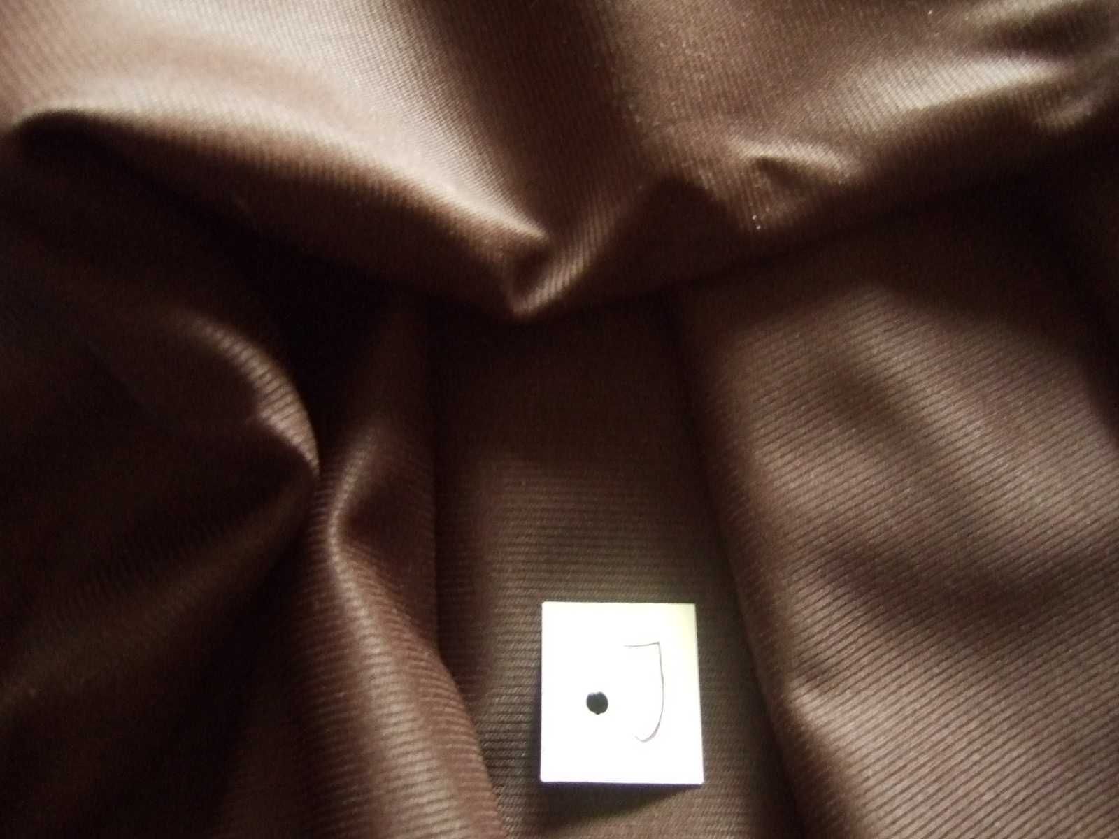 J  tkanina bistor brązowy ciemny pionowe prążki kupon 107x160 cm