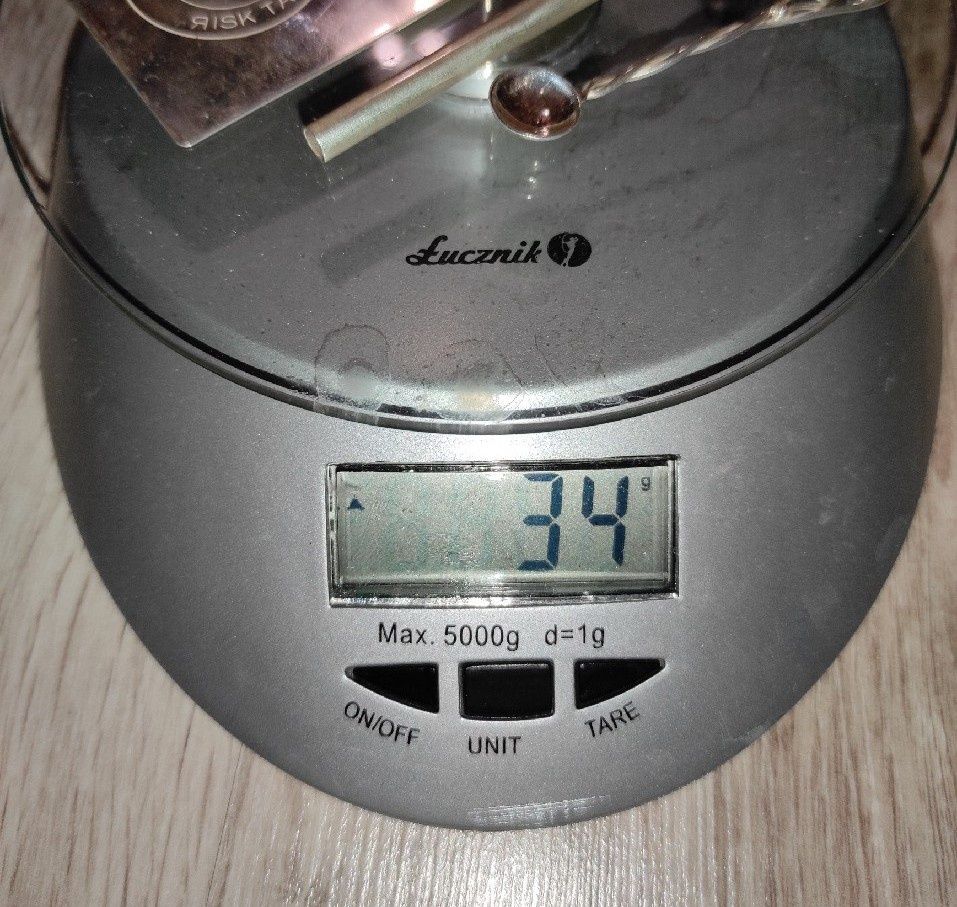 Tabakiera zestaw do tabaki/snuff 100% srebro 925
